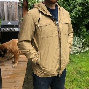 Ben Sherman men’s hooded khaki jacket 2XL